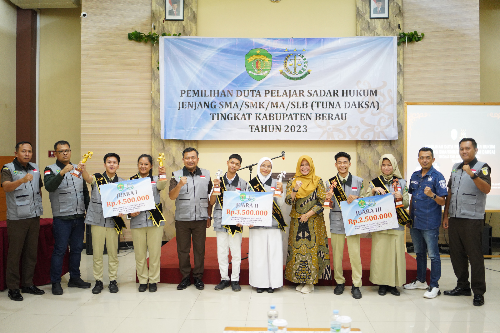 Pemilihan Duta Pelajar Sadar Hukum 2023 di Berau, SMAN 4 Raih Juara Pertama