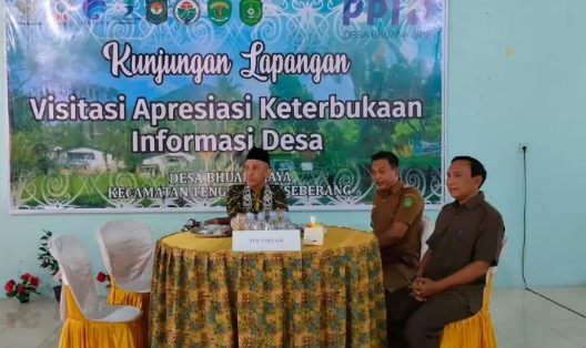 Desa Bhuana Jaya Masuk Nominasi Keterbukaan Informasi Publik Nasional, Camat Beri Apresiasi